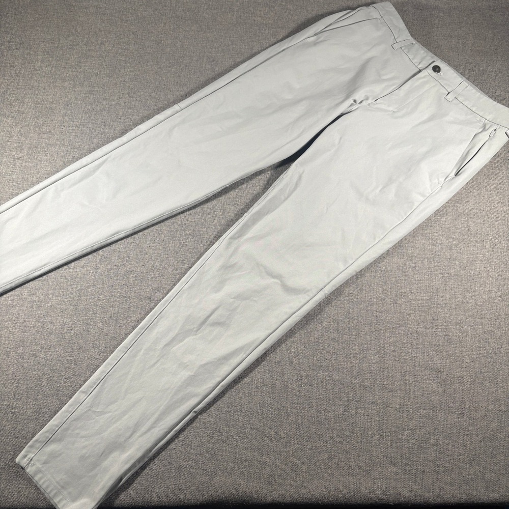 Lululemon Commission Slim-Fit Pant Mens 31x32 Grey Warpstreme Chino Utility